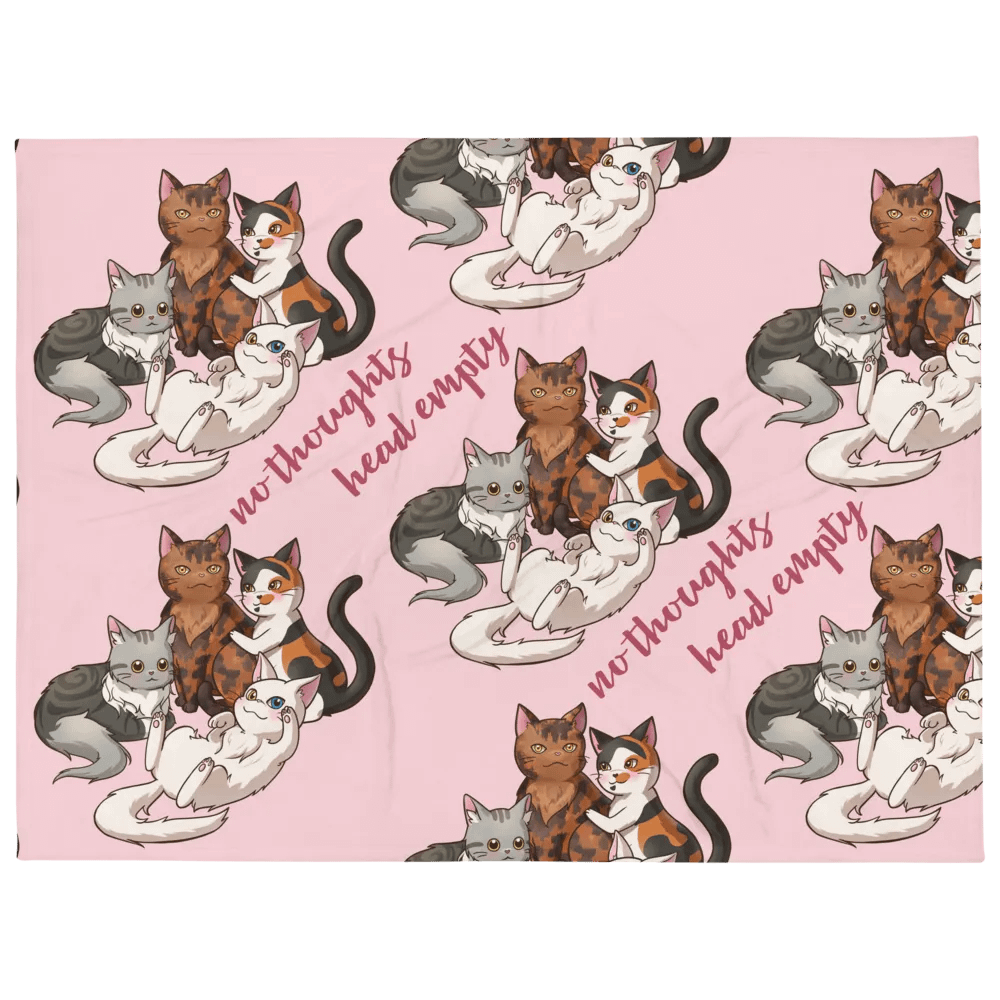 No Thoughts Head Empty Blanket product image (1)