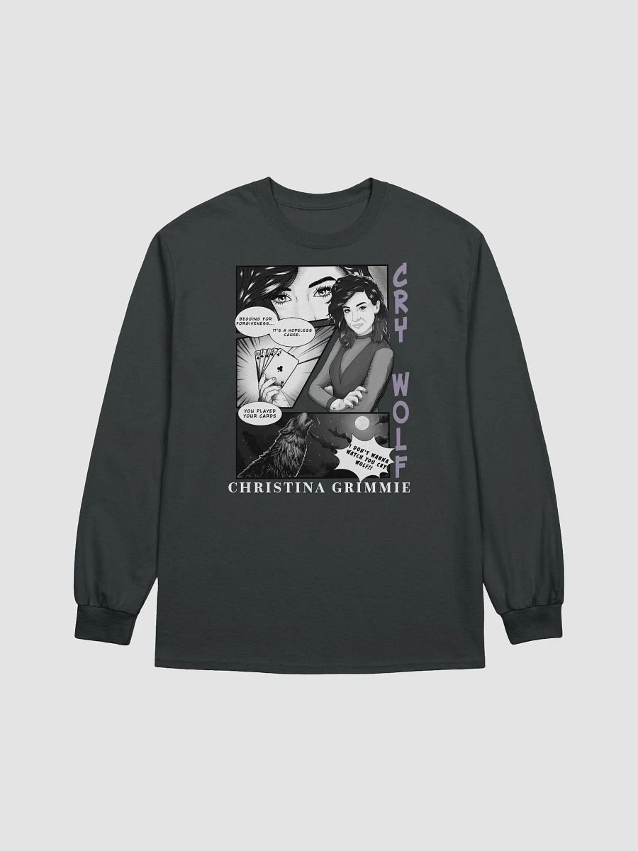 Cry Wolf Comic - Long Sleeve Black Tee product image (2)
