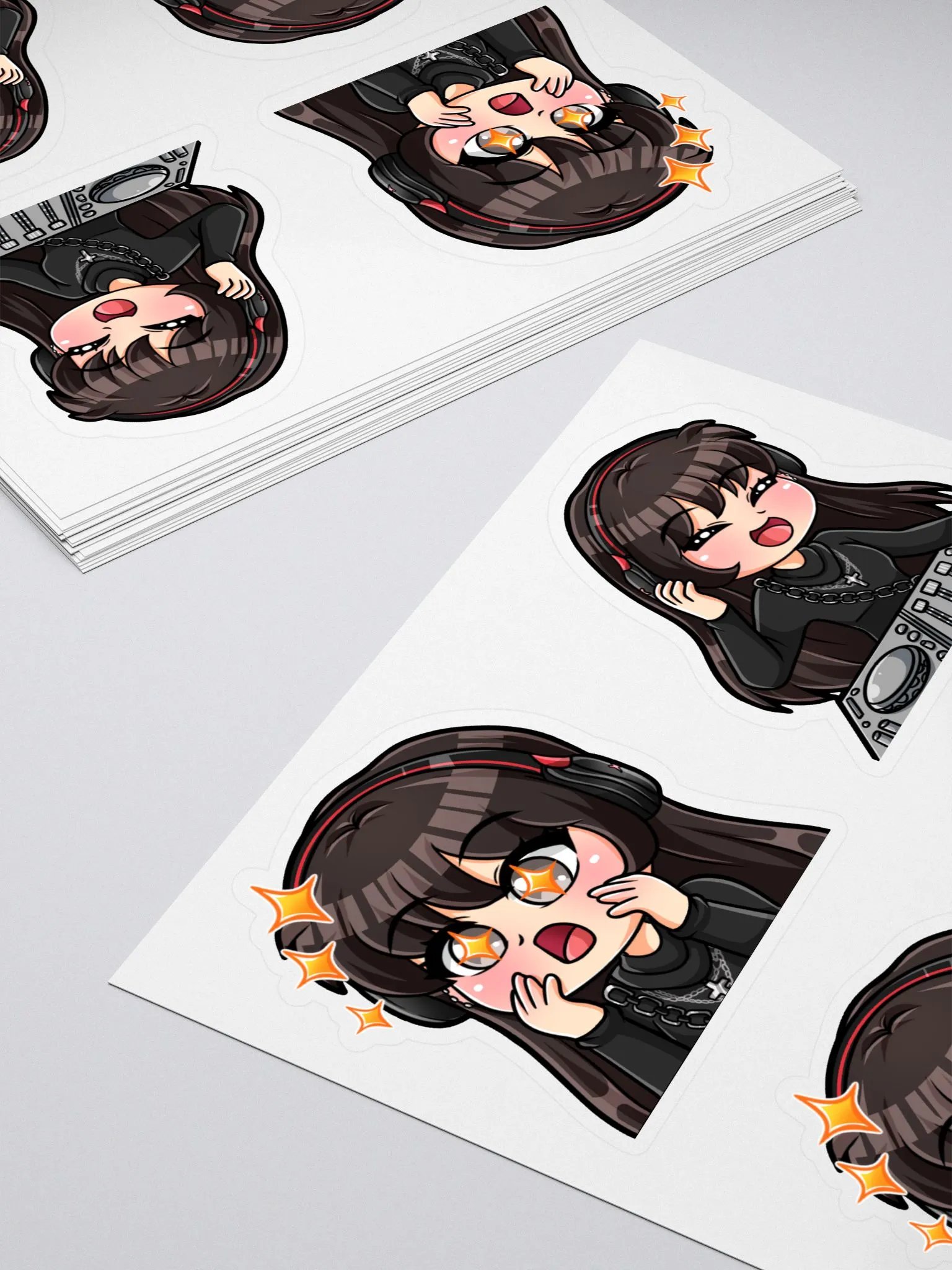Henny DJ/Woah Emote 5.5x5.5 Sticker Sheet product image (4)