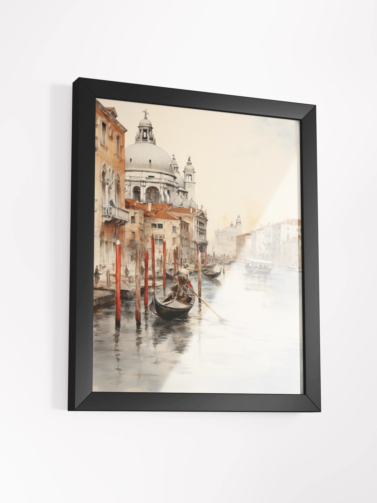 Venetian Morning Framed Art Print | Venice Italy Watercolor product image (8)