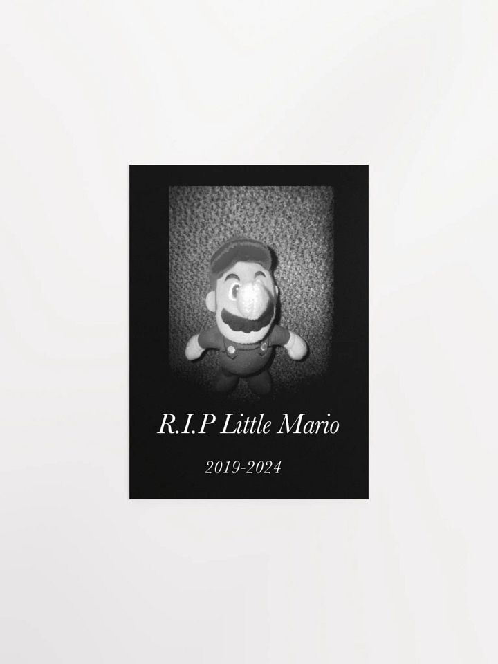 Little Mario Memorial Poster (rest in peace.) product image (1)