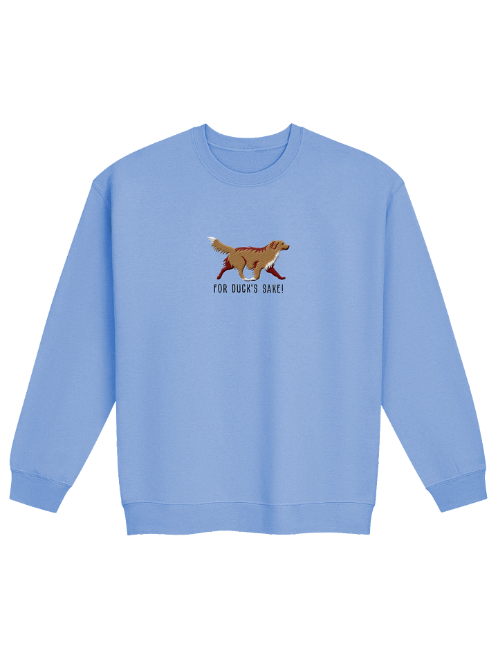 For Duck's Sake! Sweatshirt (Embroidered) of a Nova Scotia Duck Tolling Retriever(Tan) product image (9)