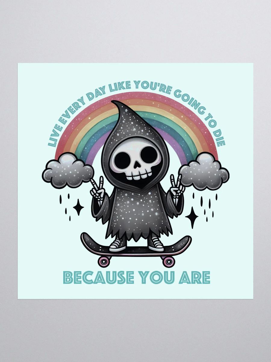 Live Every Day Sticker (Teal) product image (1)