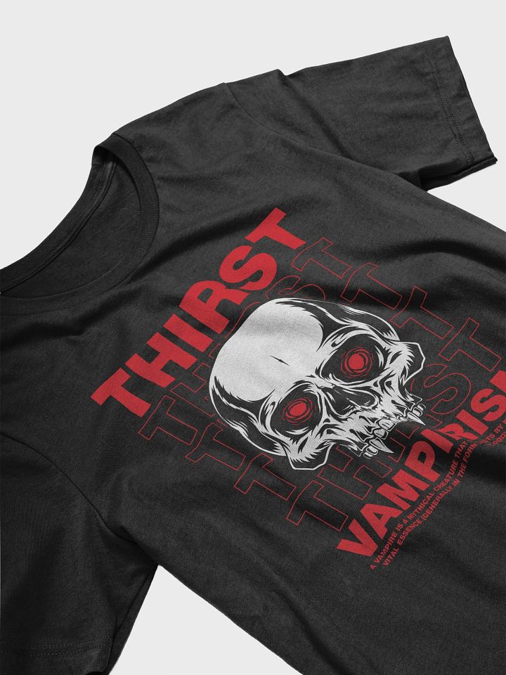 Gothic Horror Vampire Skull T-Shirt – Retro Streetwear product image (2)