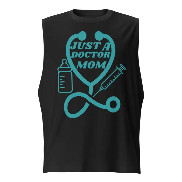 Doctor Mom Illustrated Muscle Tank product image (1)