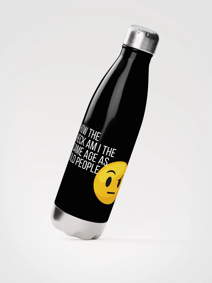 Same age as old people Stainless Steel Water Bottle product image (2)