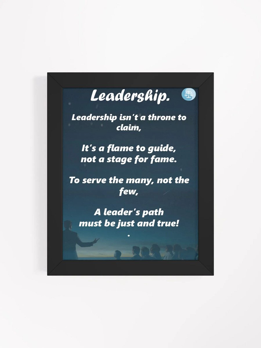 Flame of Leadership Framed Poster product image (1)
