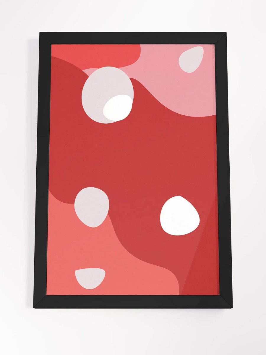 Ethereal Red Abstract Framed Poster product image (24)