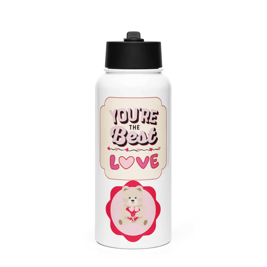 Teddy Bear Love Stainless Steel Bottle (Best gift for Females) product image (1)