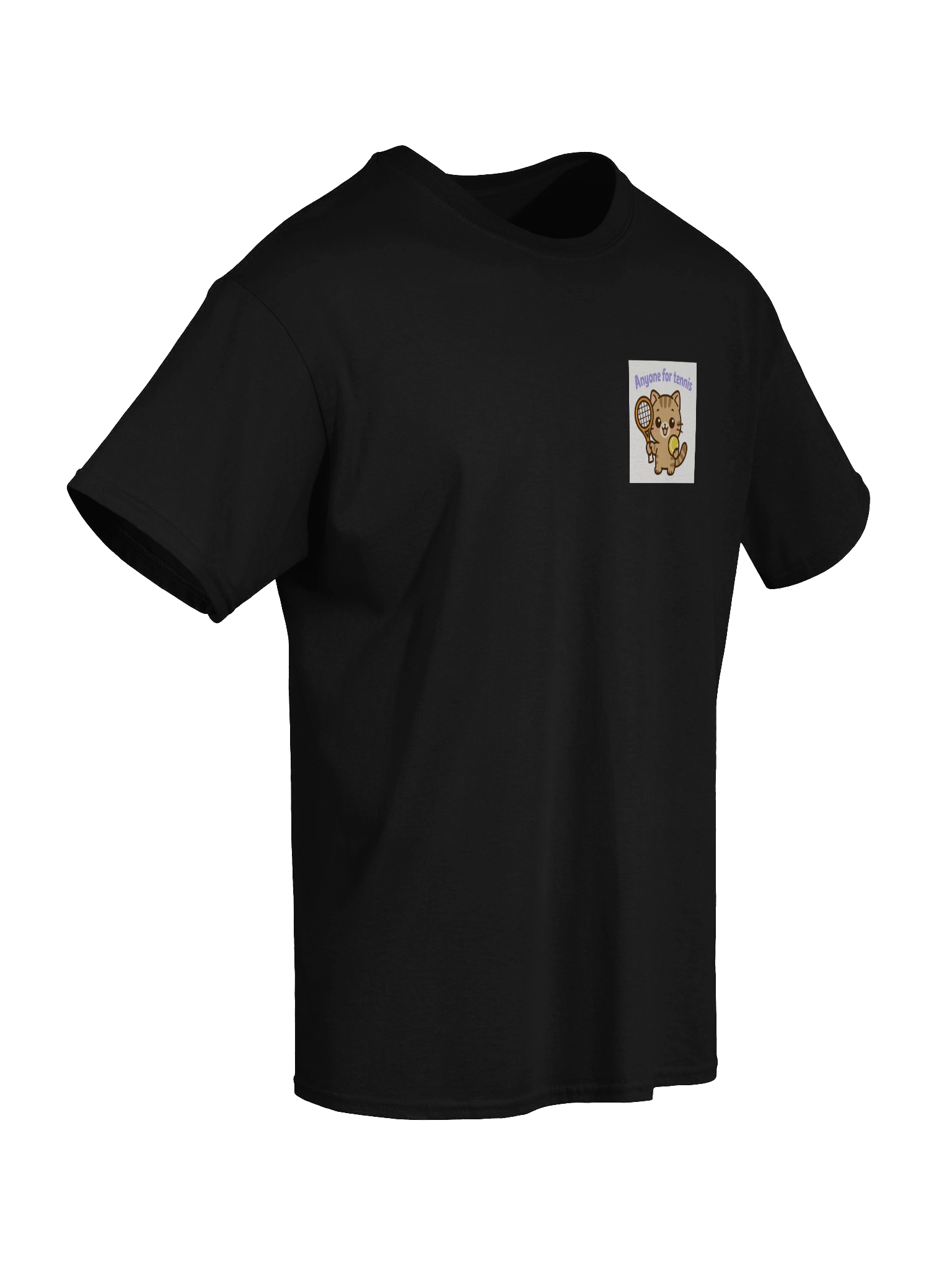 Cheerful Cat Tennis T-Shirt product image (38)