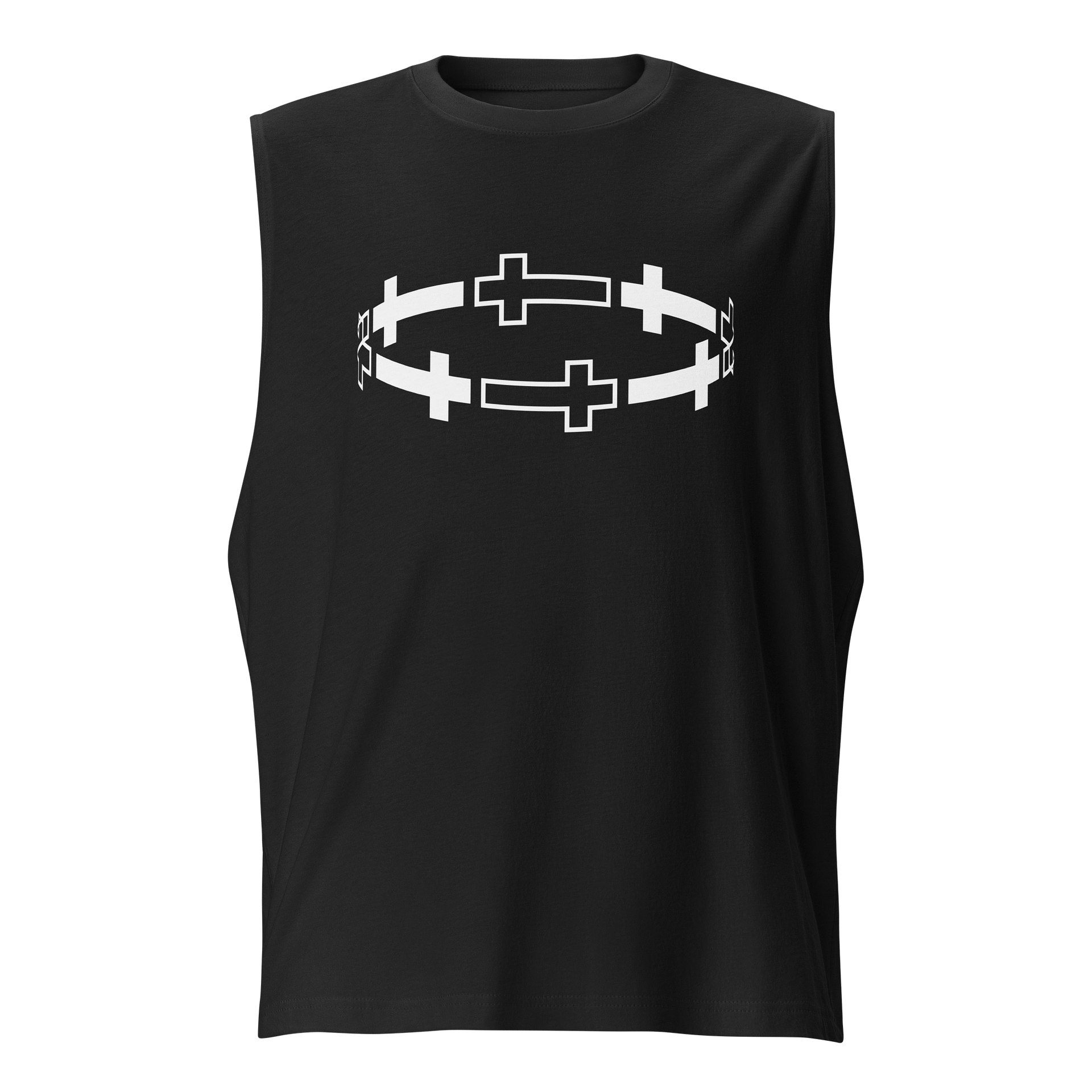 White Cross Circuit Men's Muscle Tank product image (1)