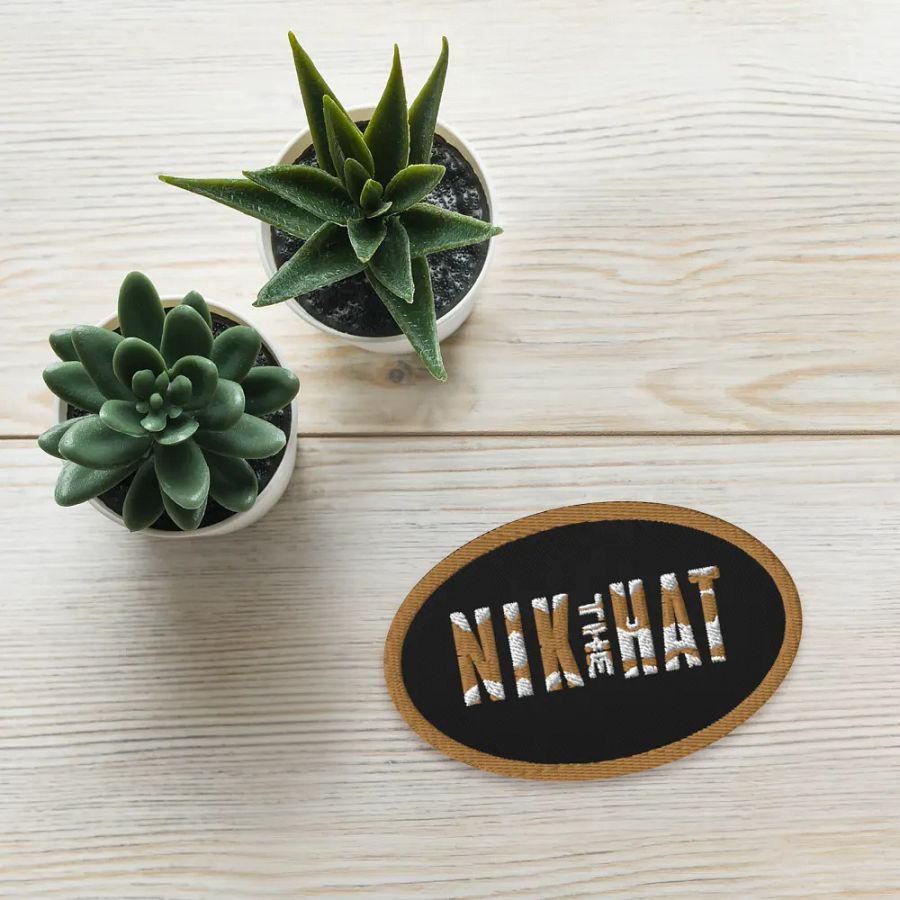 Nik the Hat | Embroidered Patch – Desert Edition product image (3)