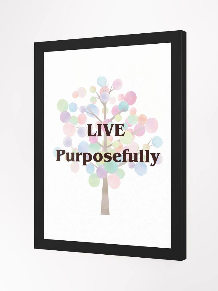Live Purposefully Tree Poster product image (2)