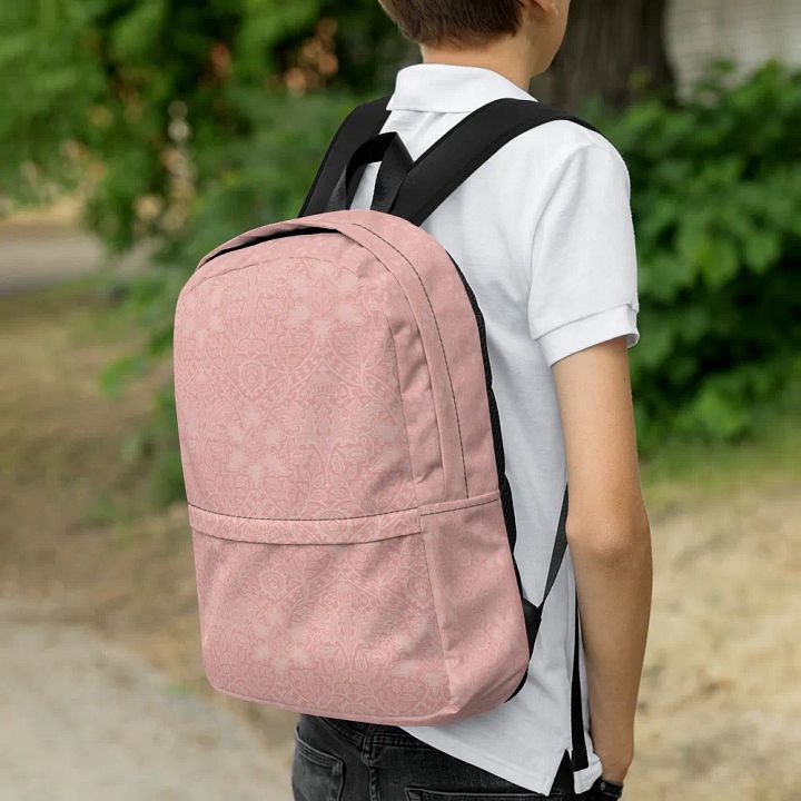 Coral Floral Backpack product image (2)