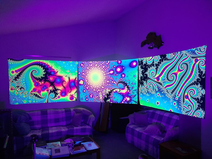 UV fractal tapestry - Space Station Celebration product image (3)