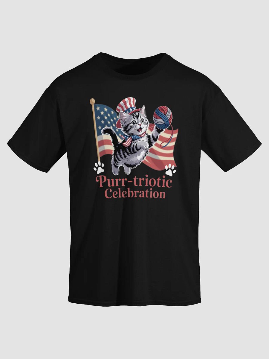 Purr-triotic Kitten T-Shirt product image (8)