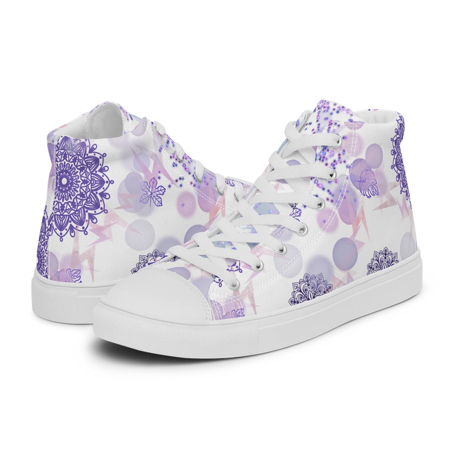 Lilac Mandala Lace Up Womens Shoes product image (16)