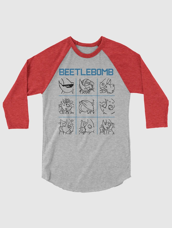 [BeetleBomb] 3/4 sleeve raglan shirt product image (1)