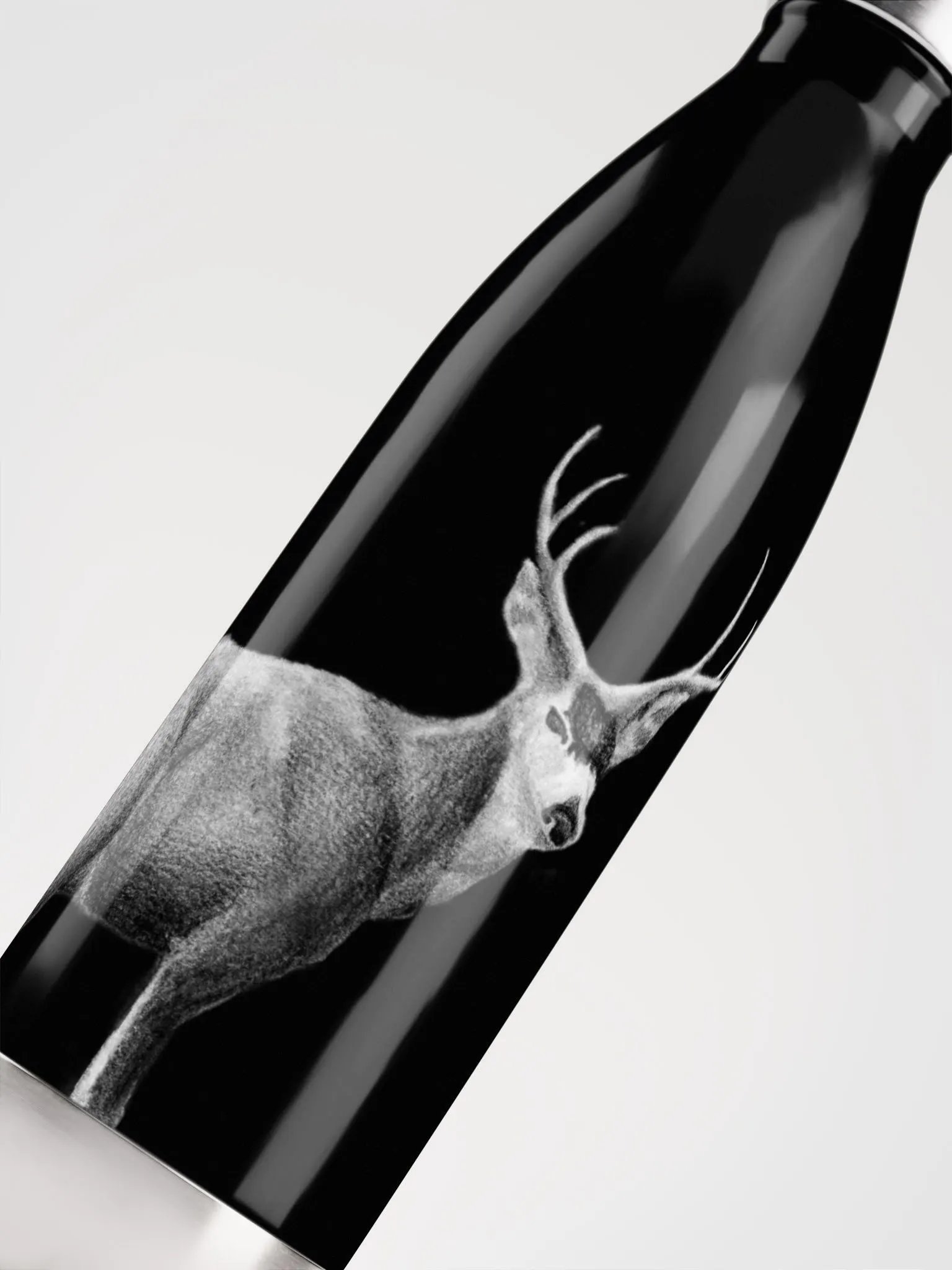 Deer Drawing Water Bottle product image (10)