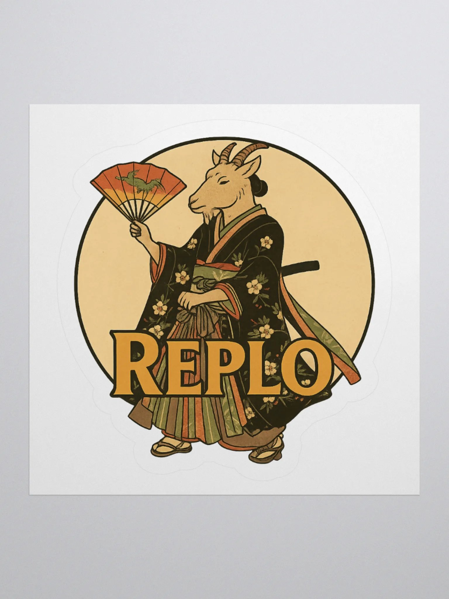 Replo Samurai Goat Sticker product image (2)