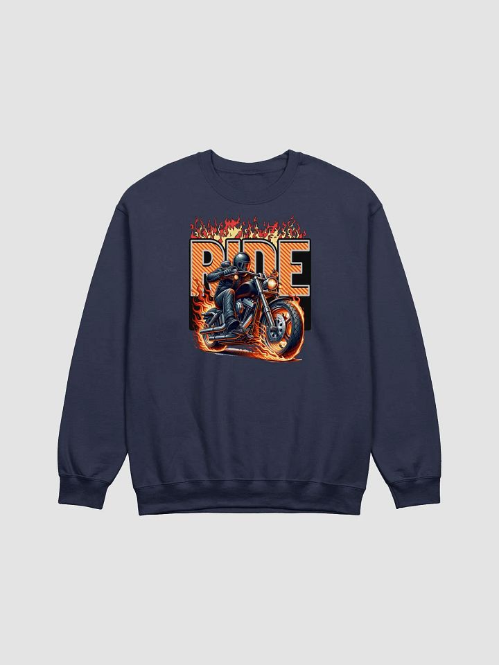 Ride Motorcycle Flame Crewneck Sweatshirt product image (13)