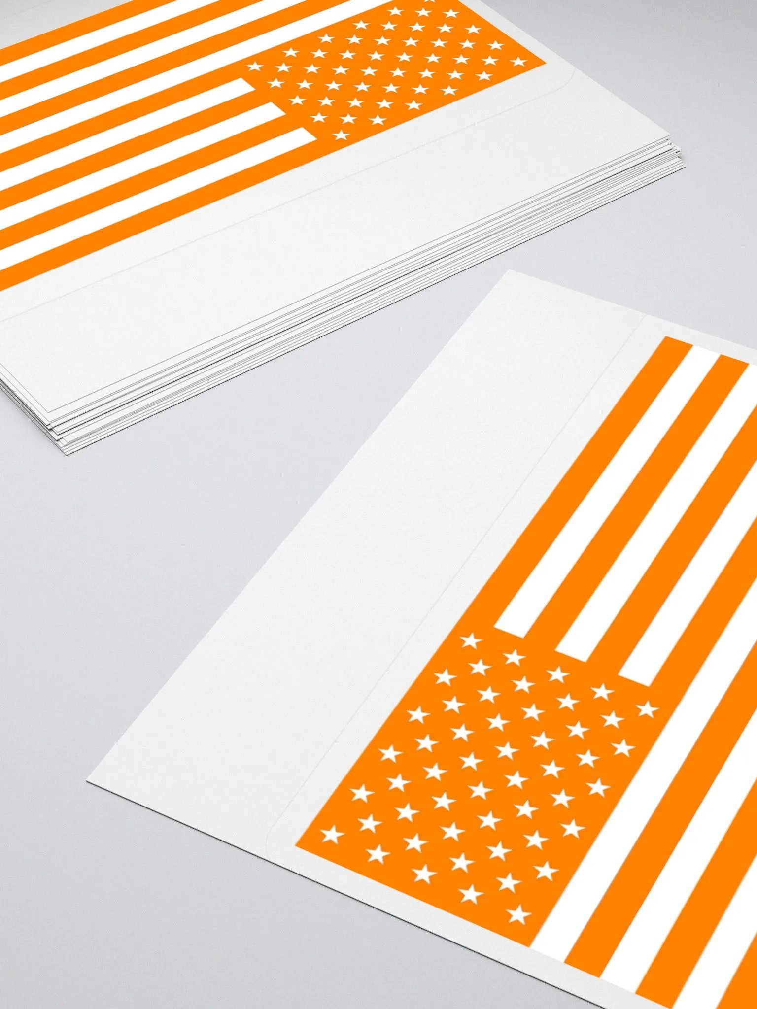 Orange American Flag Sticker product image (7)