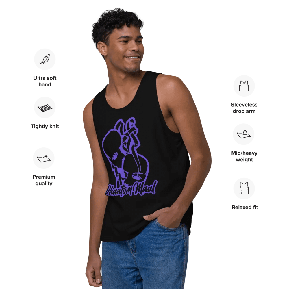 Dark Purple Big Logo Men's Tank Top product image (26)