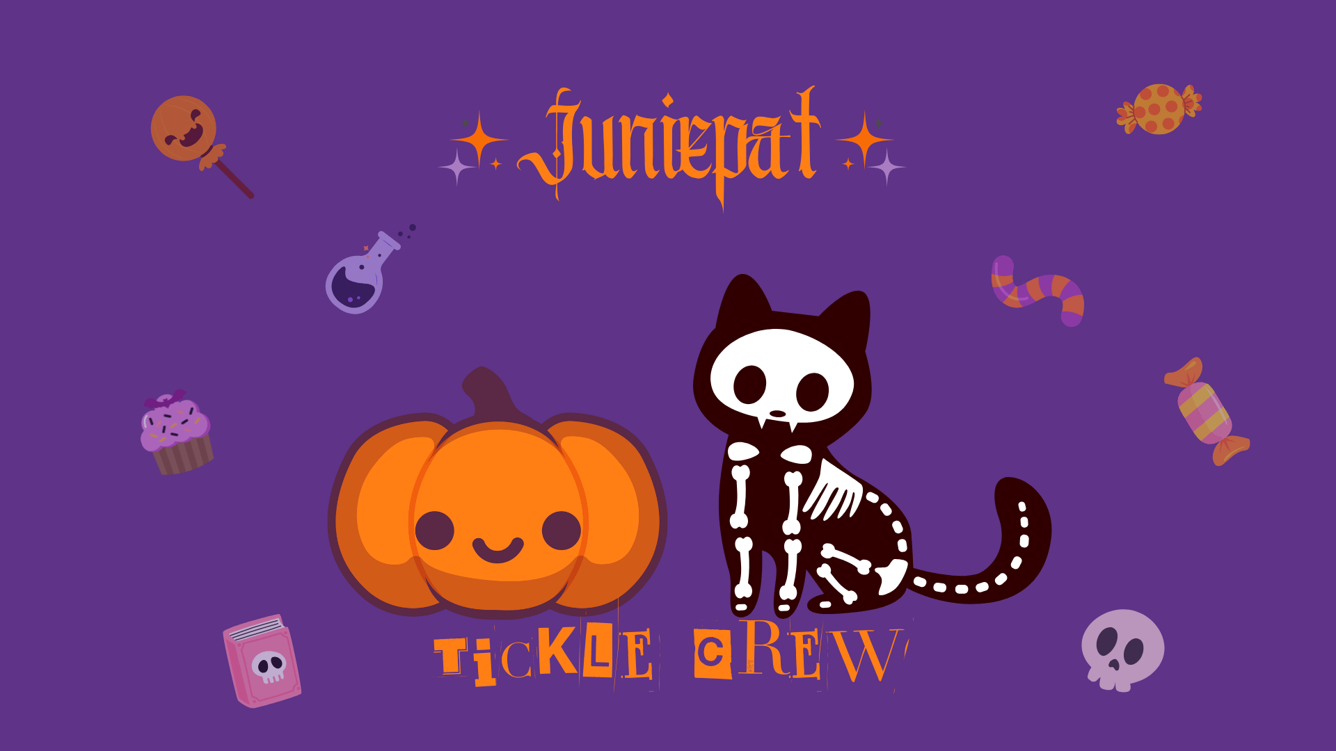 Juniepat Meowlloween 2025 Desktop Wallpaper product image (1)