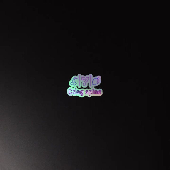 Cdog Spins Holographic Sticker product image (4)