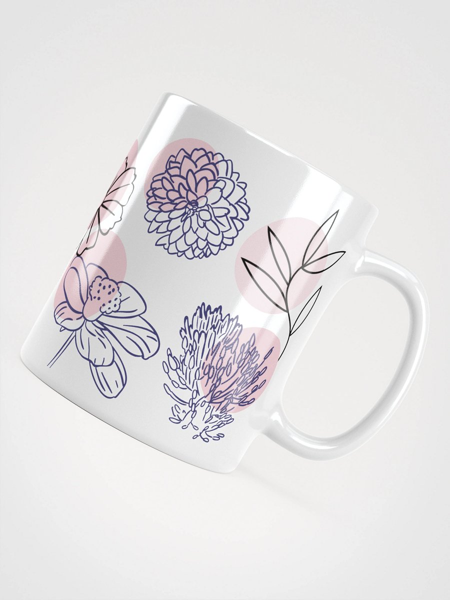 Mug Blanc - Eclosion Fondue - Cadeau Floral Stylisé product image (4)