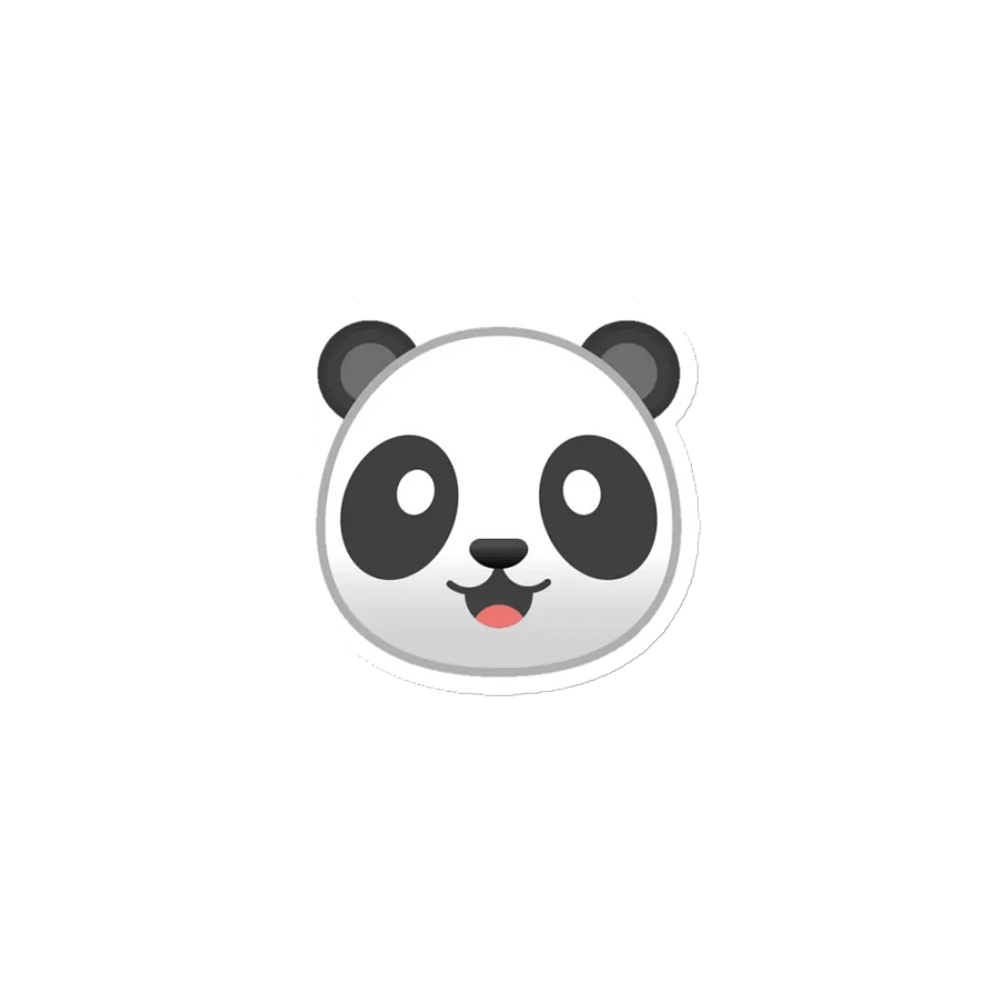 Panda Logo Die-Cut Magnet product image (1)