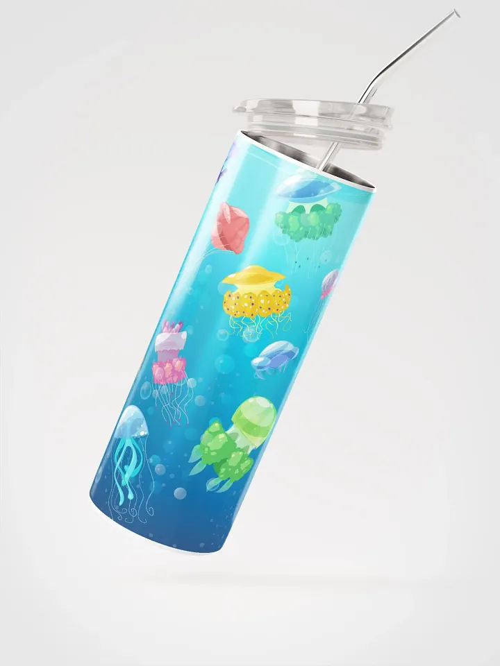 Ocean Bliss: Jellyfish Tumbler - Eco-Friendly Stainless Steel with Straw product image (2)
