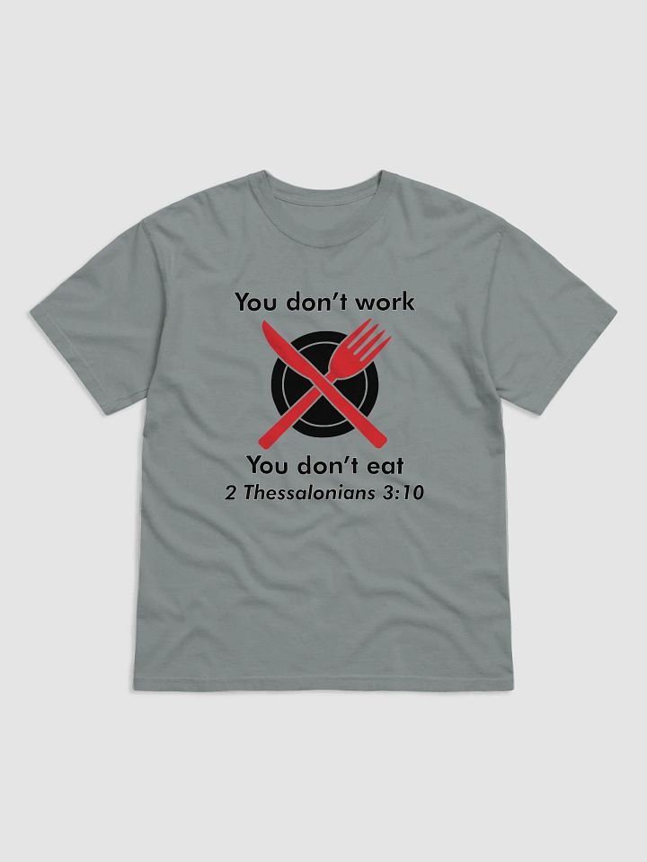 You don't work You don't eat (Red) product image (1)