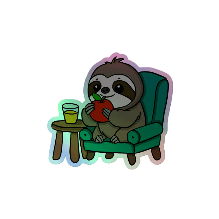 Holographic Sticker Sheet - Eating product image (2)