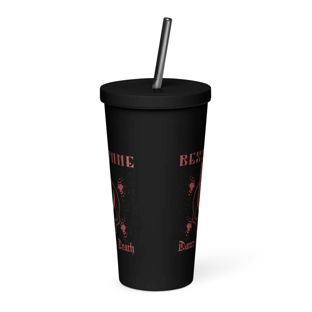 DANCE WITH DEATH INSULATED TUMBLER WITH A STRAW product image (3)