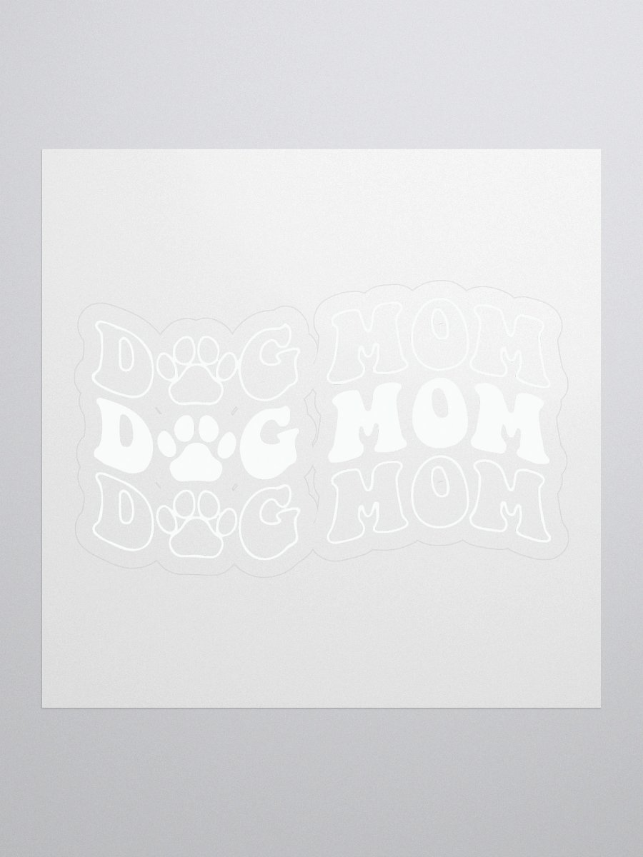 Dog Mom Kiss Cut Stickers product image (1)