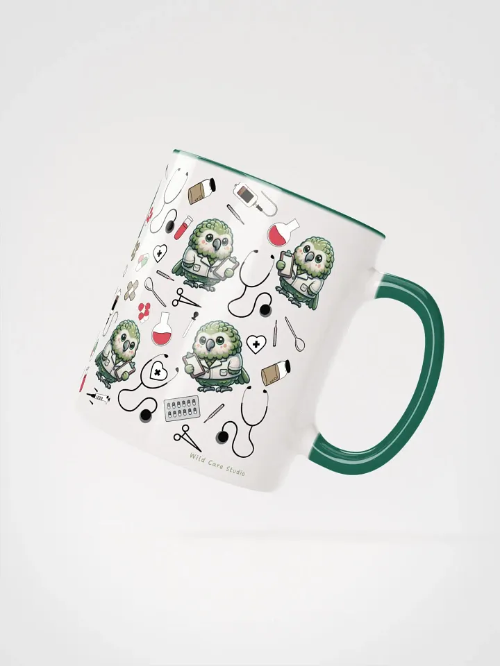Cute Medical Coat Kakapo Ceramic Mug product image (17)