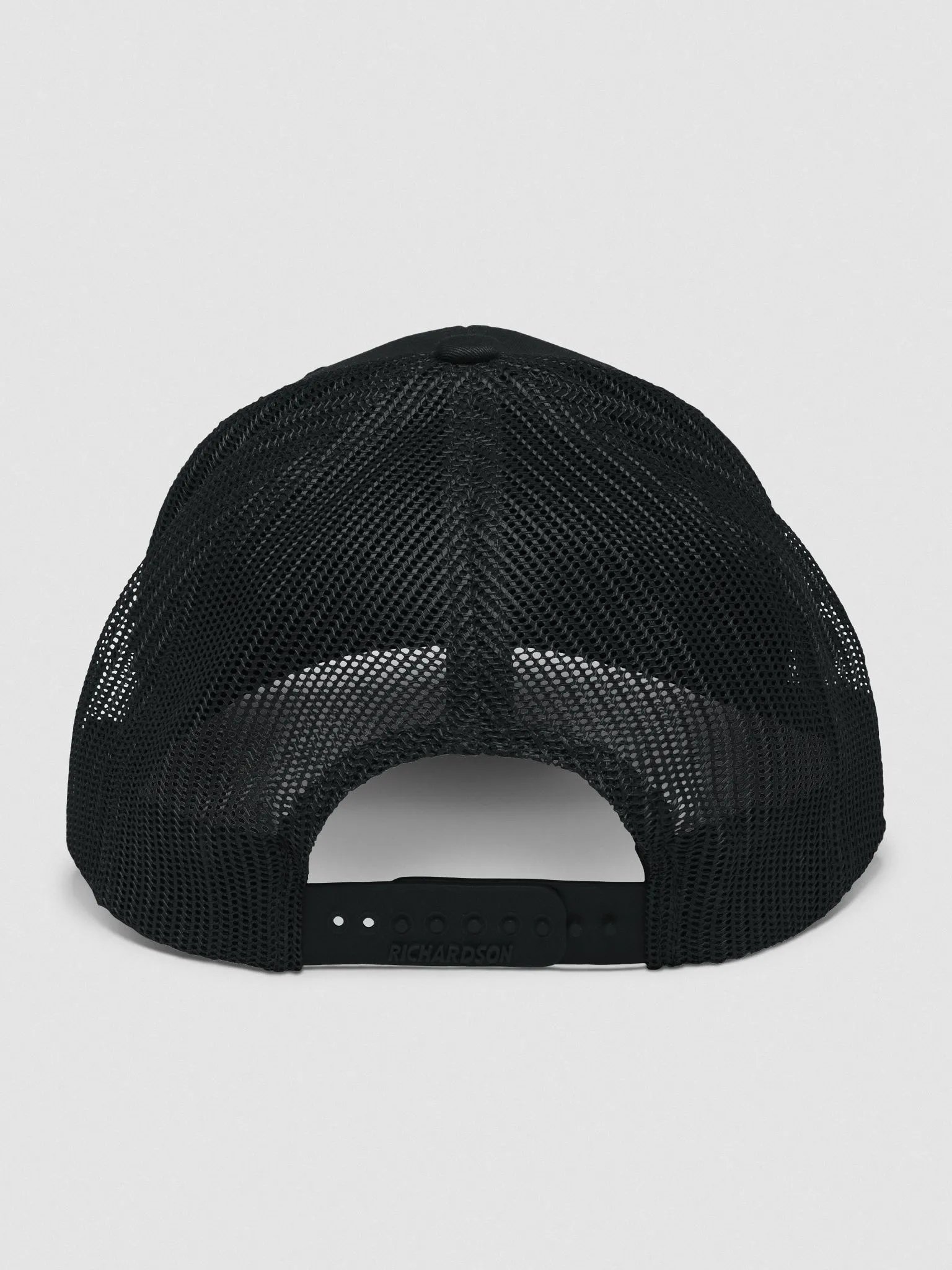 Richardson Black Stitch Horns Down Trucker Cap product image (20)