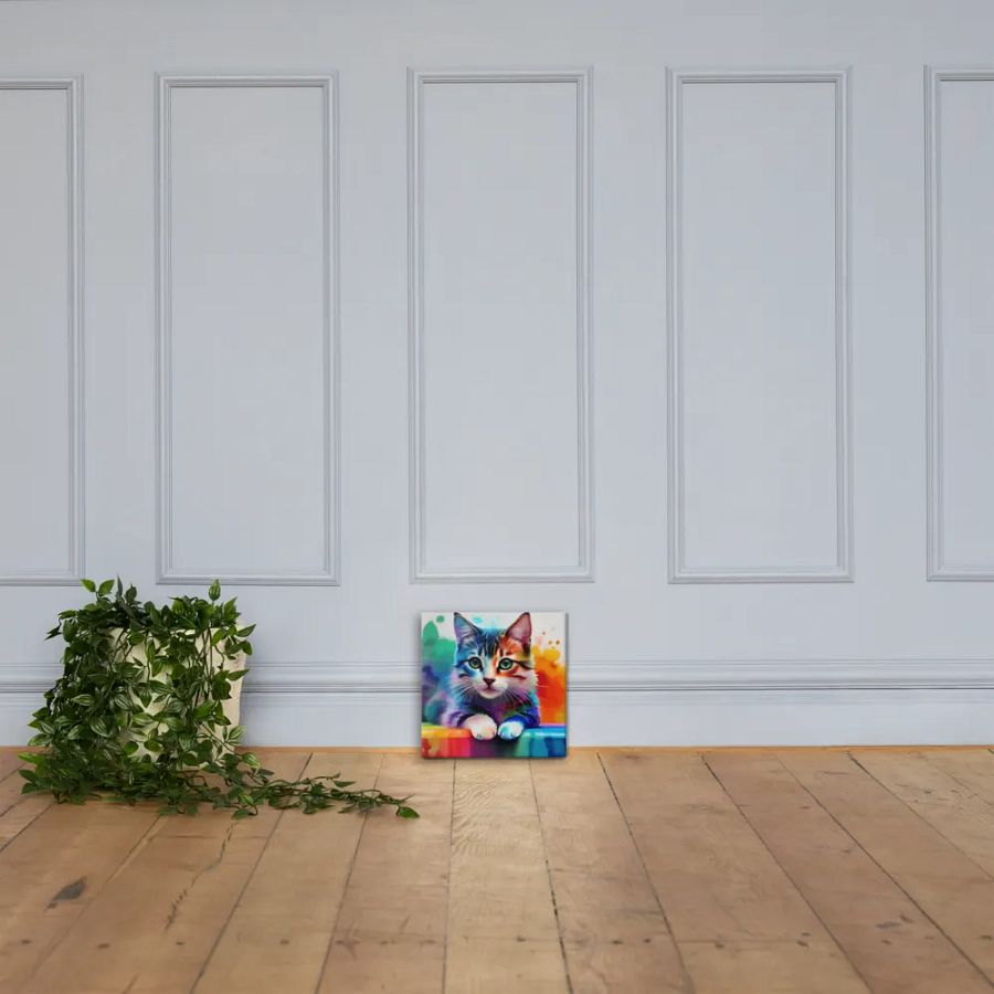 Cute Cat Digital Painting - v15 product image (4)