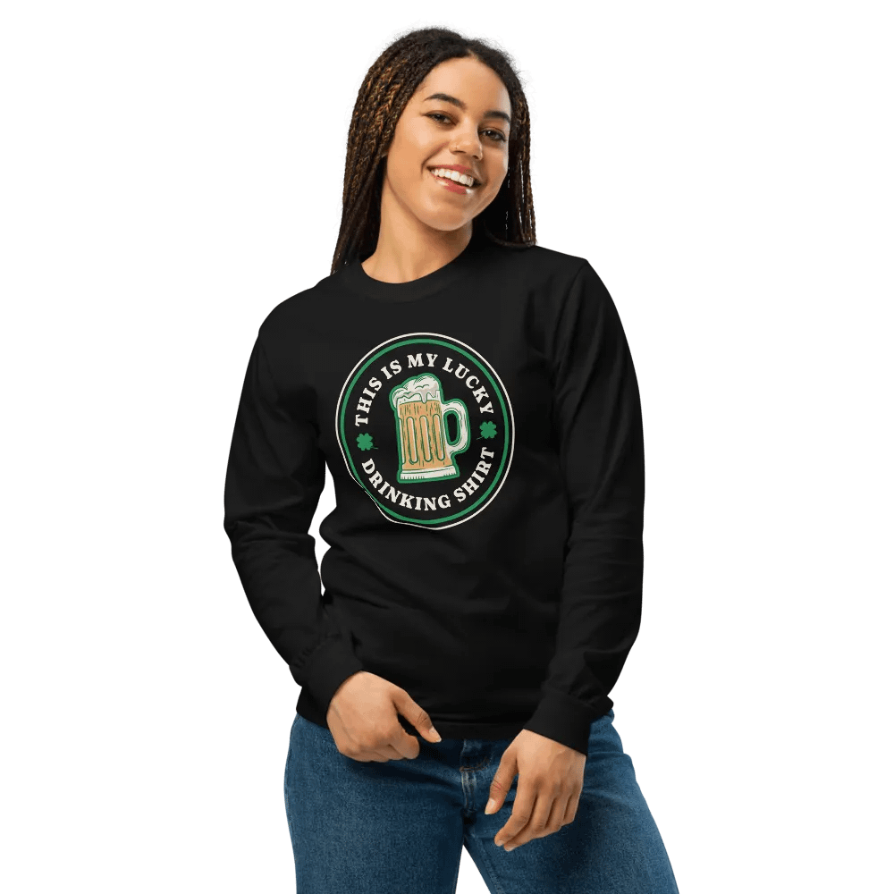 Lucky Drinking Shirt Long Sleeve product image (10)