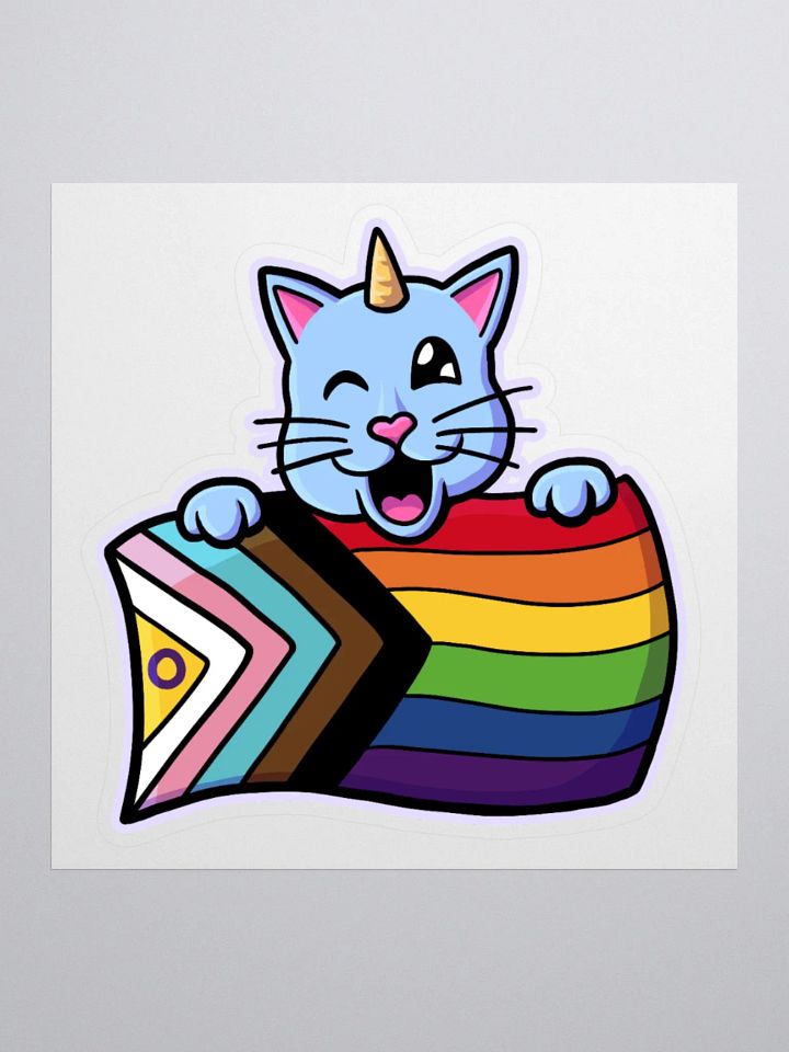 Progress Pride Kittycorn Sticker product image (3)