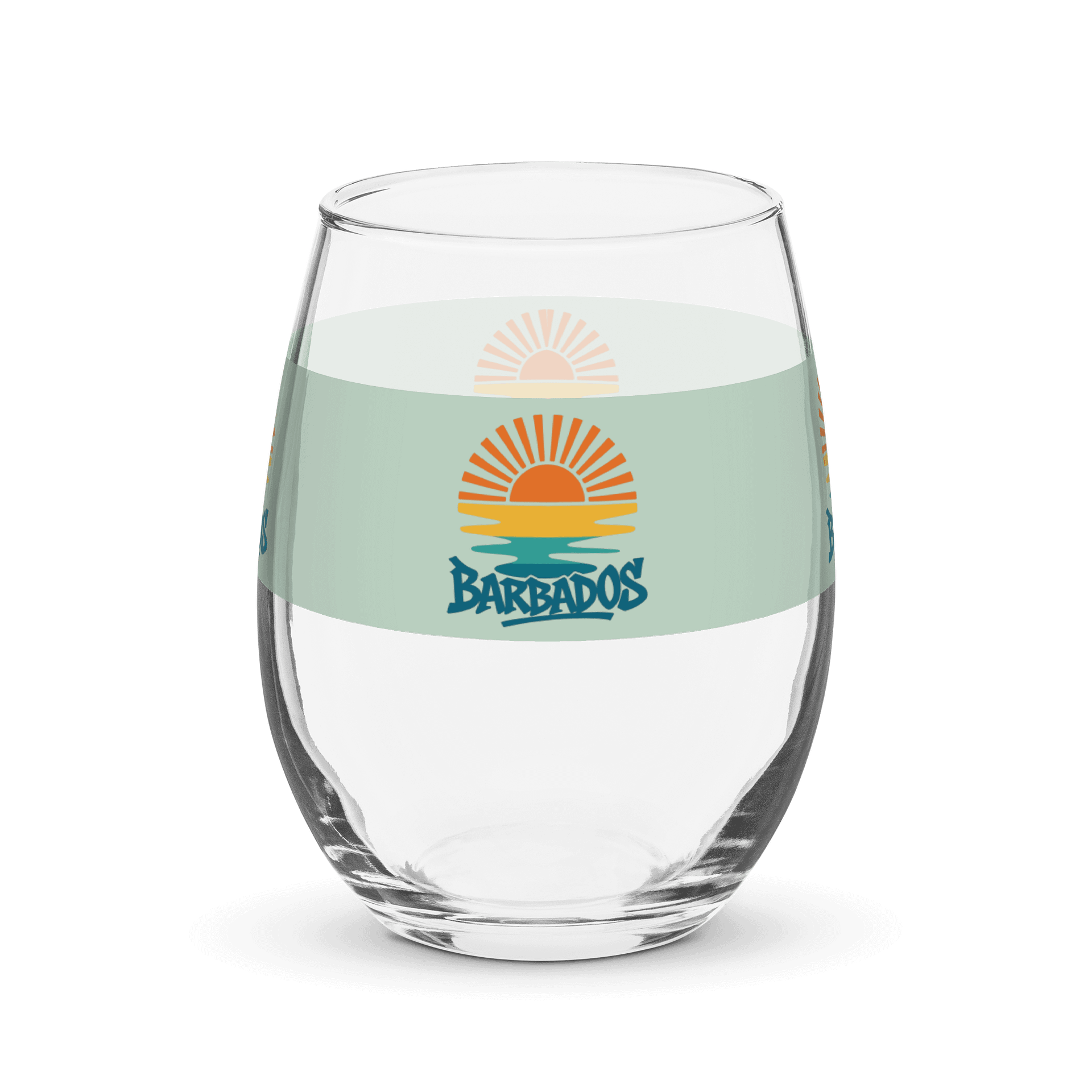 Rising Sun Barbados Stemless Wine Glass product image (1)