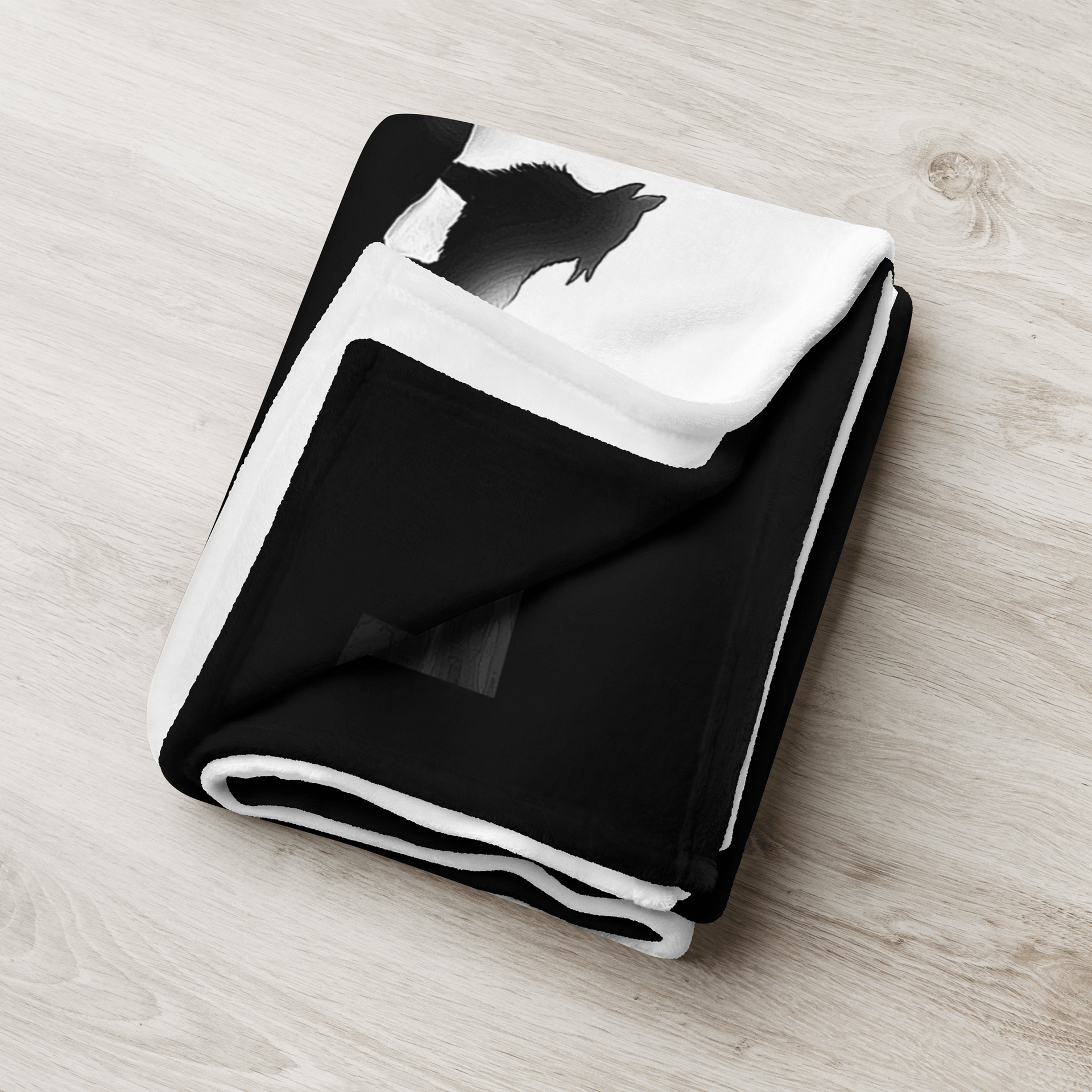 Howling Wolf Moonlit Throw Blanket product image (8)