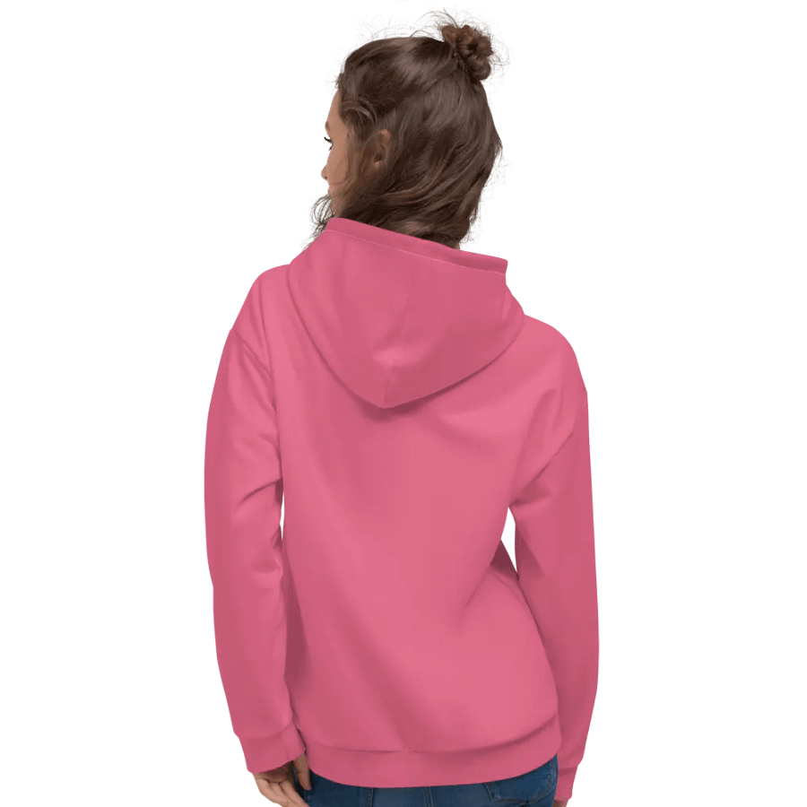 Plain Rosy Pink True Summer Unisex Recycled Polyester Heavyweight Premium Hoodie by Treasure Pie product image (10)