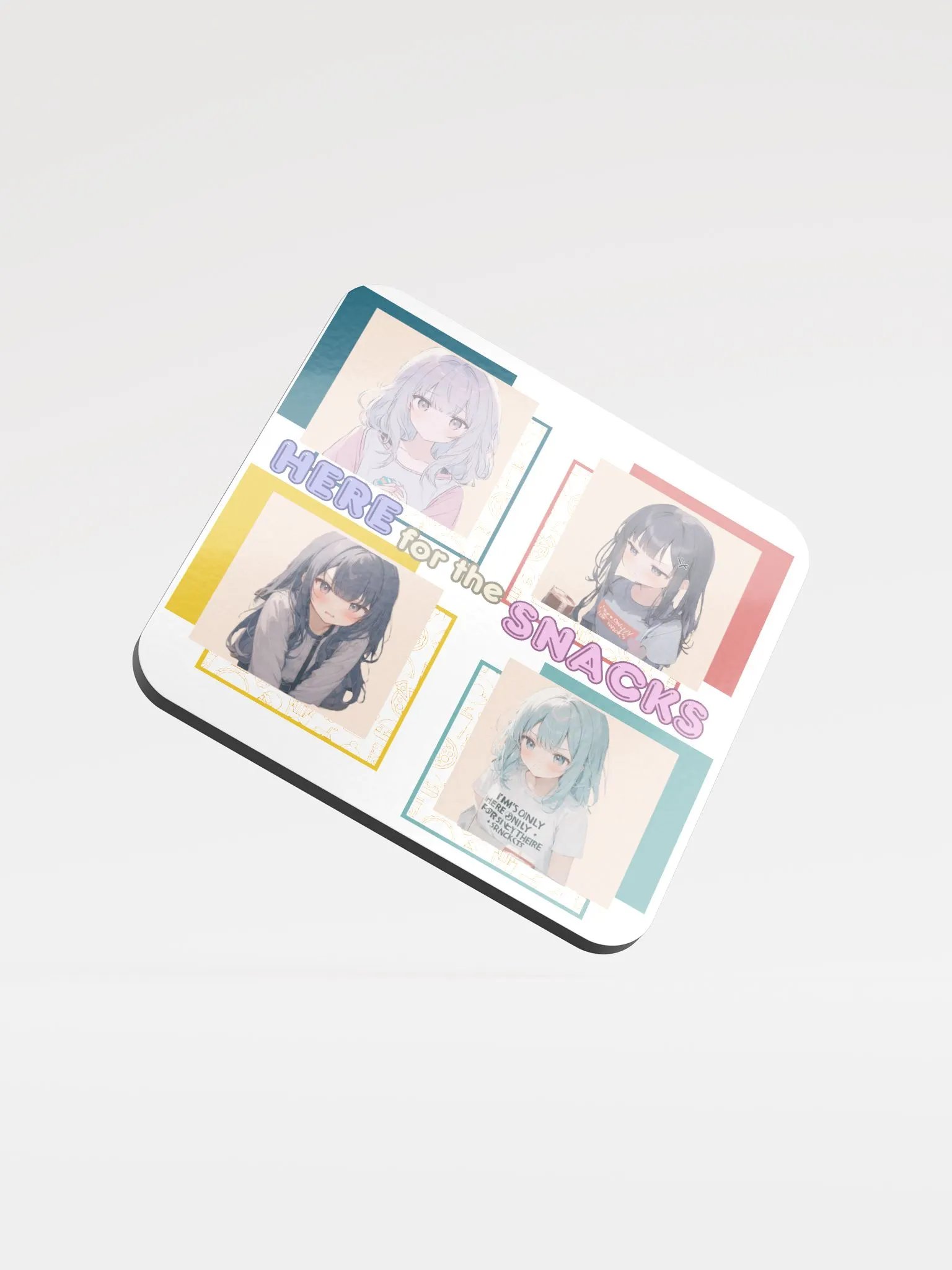 Anime Snack Attack Cork Coaster product image (1)