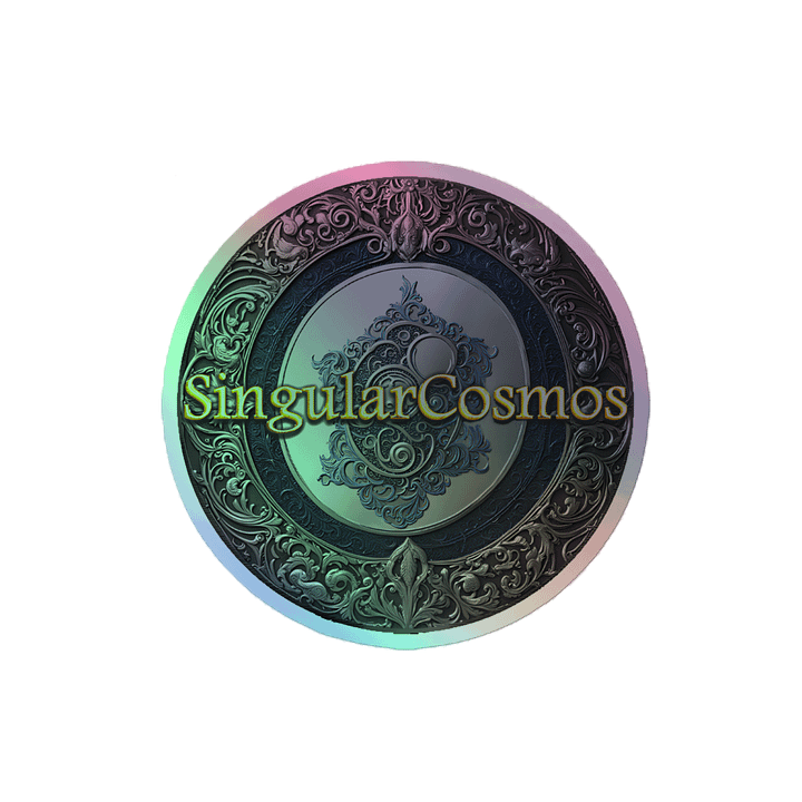 Singular Cosmos Kiss-Cut Grey Holographic Sticker product image (2)