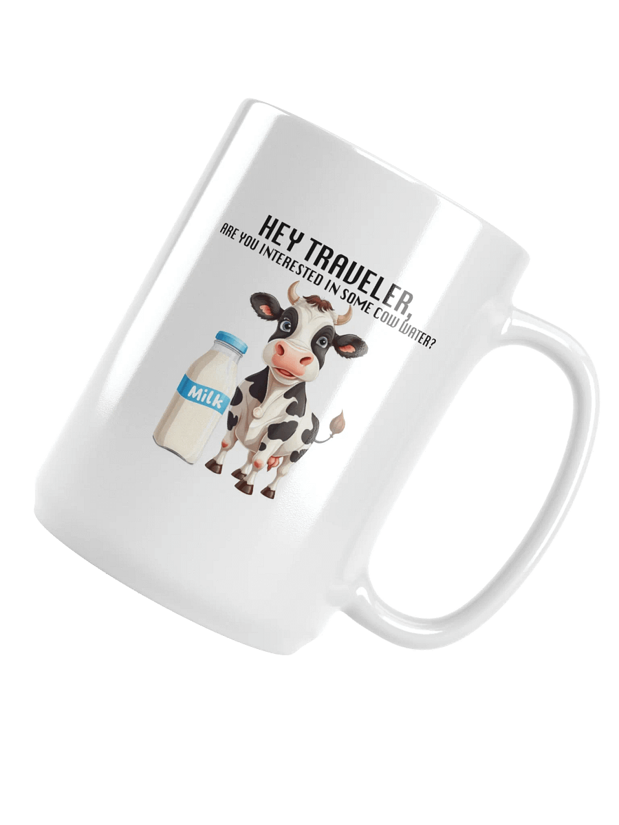 Cow Water White Glossy Mug product image (4)