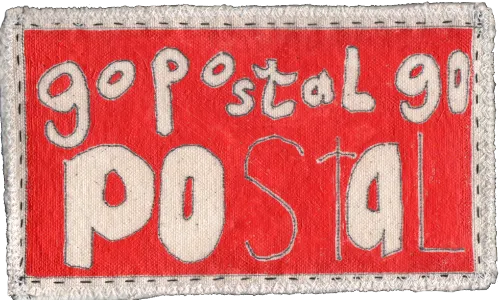 Go Postal Red 3 greeting card product image (1)