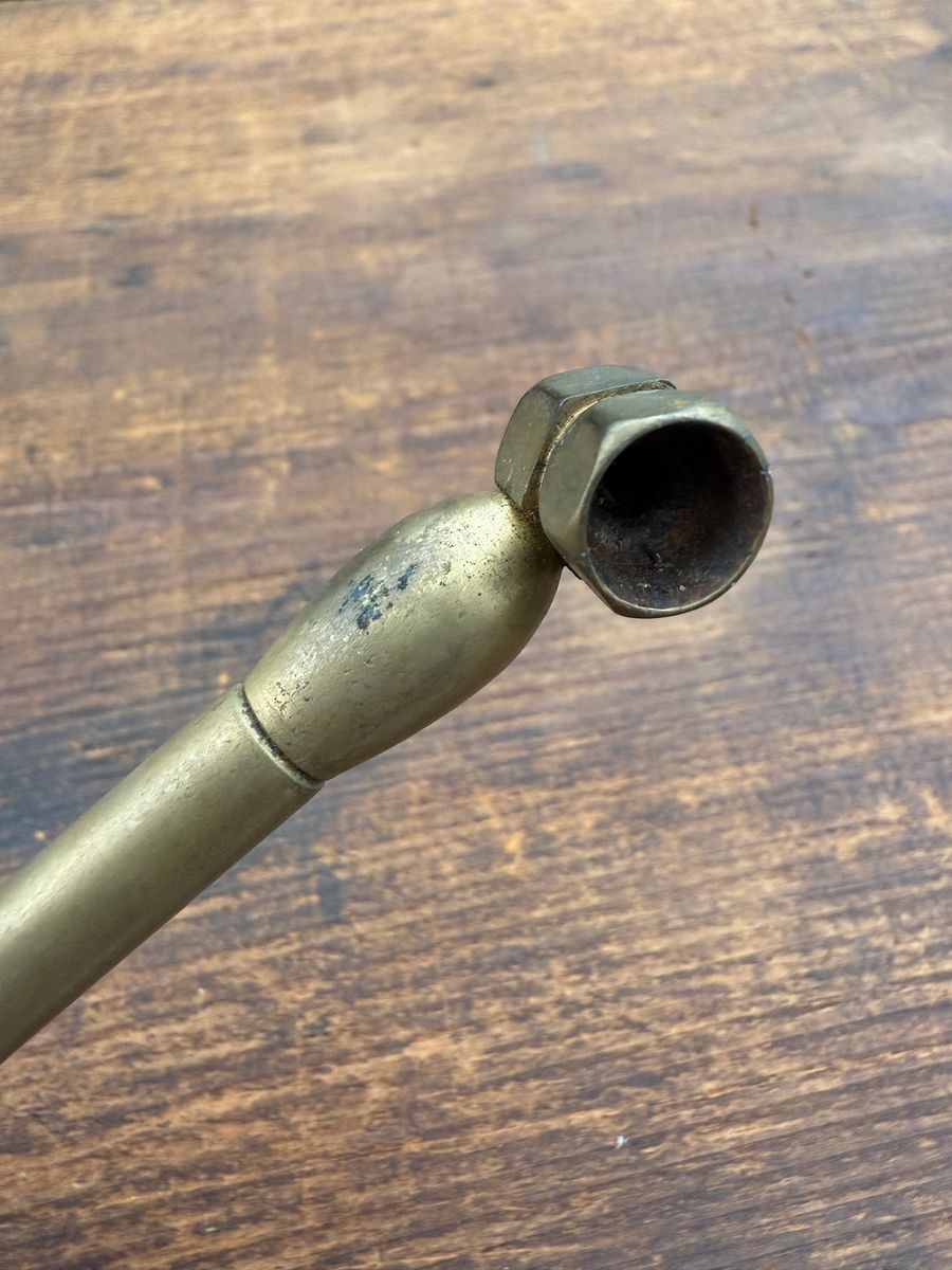 🎎 Japanese Brass Kiseru Tobacco Pipe – Early to Mid-Showa Era – Japan Antique Roadshow product image (4)