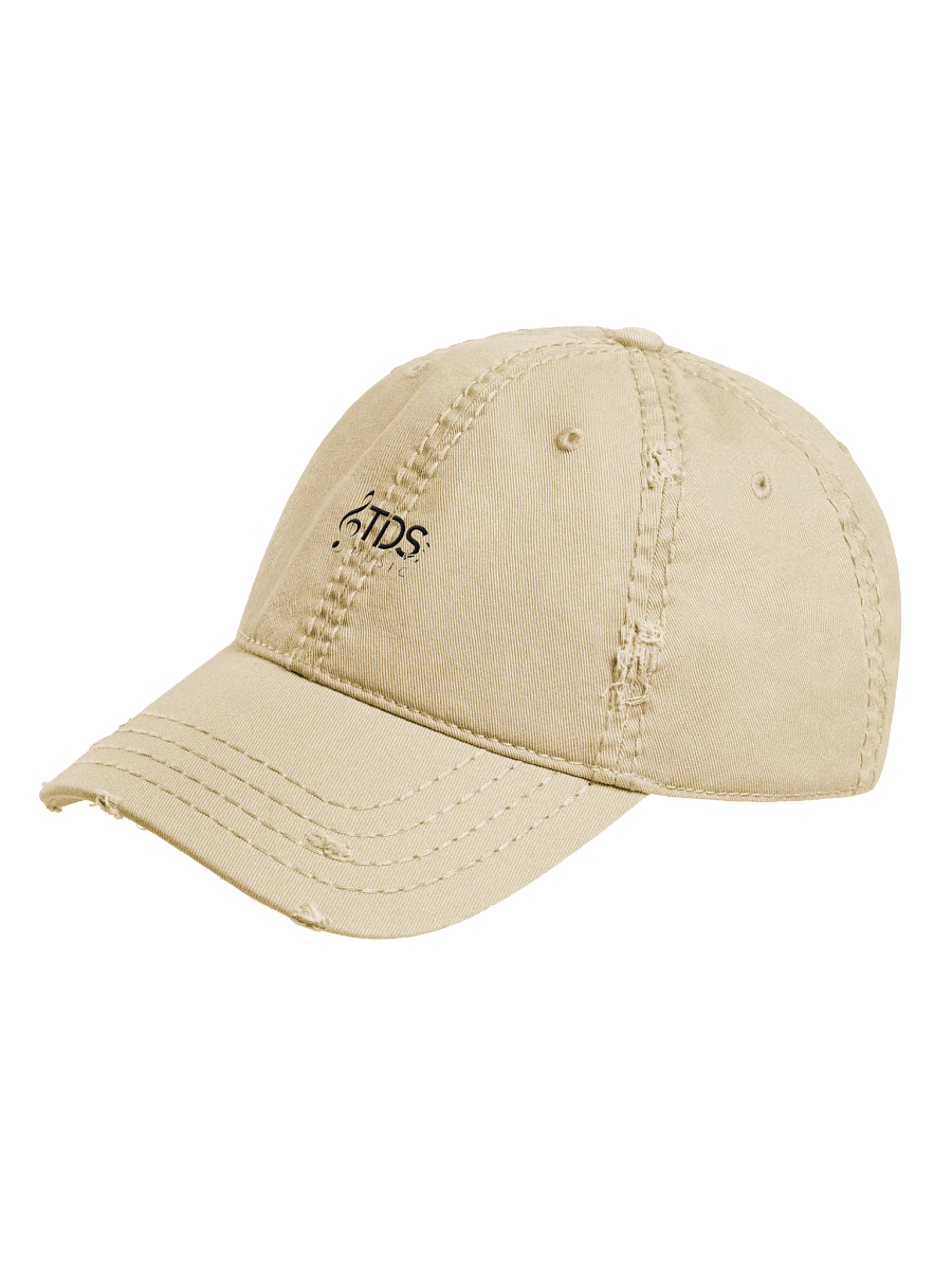 Otto Distressed Dad Hat with TDS Music Logo - Khaki/Black/Grey/Navy product image (3)